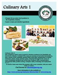 Culinary Arts CCHS Program Flier